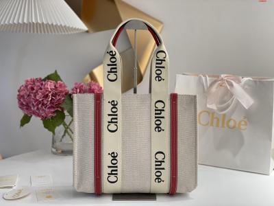 M CH家の新商品Chloe Woody春夏帆ブトバッグ潮包制作機は2022年初めに黙々と売っていた手提げ袋Woody Tote